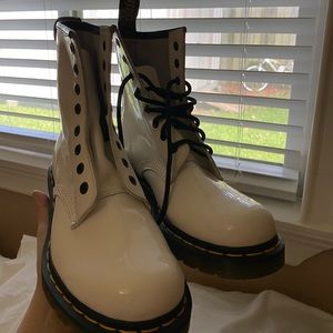 Dr. Martens white boots